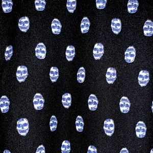 LuLaRoe OS Black Skull Leggings